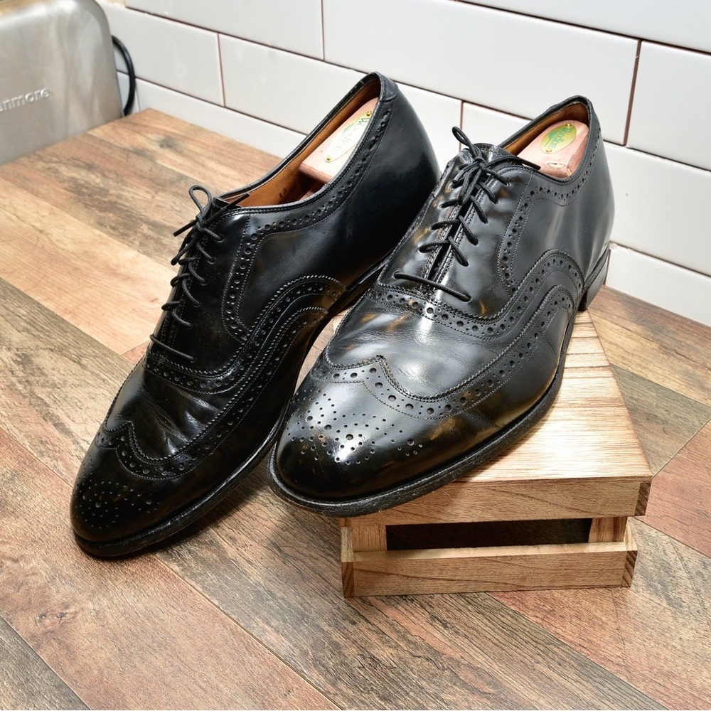Vintage Johnston & Murphy Crown Aristocraft Shell Dress Shoes Size 12 - Picture 6 of 9